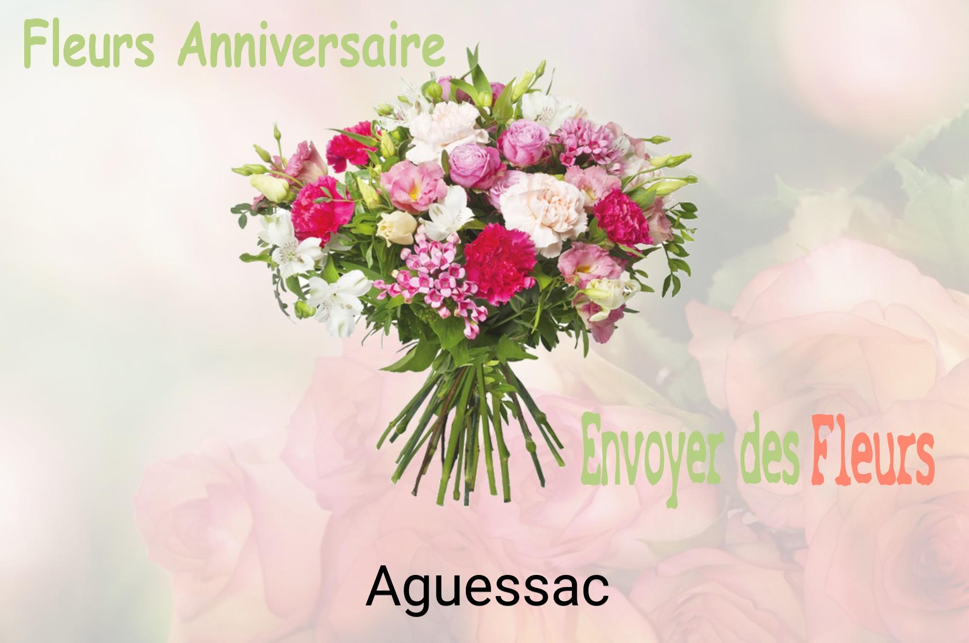 Bouquet de fleurs d’anniversaire livré à Aguessac